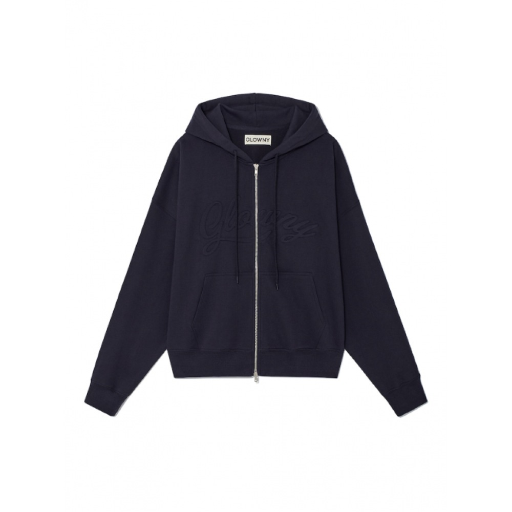 グロウニージョーダンジップアップパーカー (ネイビー)