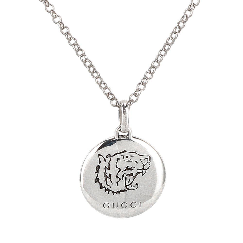 GUCCI 455541-J8400-0701 BLIND FOR LOVE TIGERHEAD グッチ ブラインドフォーラブ タイガーヘッド ペンダント/ネックレス スターリングシルバー シルバー