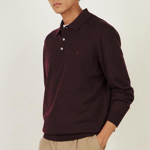 ウール100ウォッシャブルカラーニット__DLW1SWTL150R1