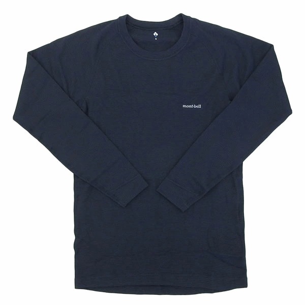 モンベル アンダーウエア メンズ ジオライン M.W.ラウンドネックシャツ S ネイビー ZEO-LINE Middle Weght Round Neck RS1107704NV mont-bell 6,980円