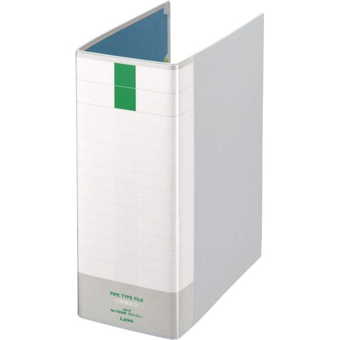 （まとめ買い）ライオン事務器 パイプ式ファイル両開き環境 A4 1000枚収容 100mmとじ No.7103RK ライトグレー 112-68 [x3]