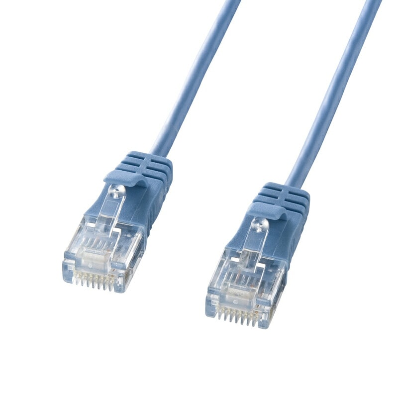 （まとめ買い）カテゴリ6準拠極細LANケーブル 7m ブルー KB-SL6-07BL [x3]
