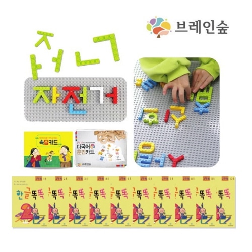 ブレインフォレストレタリングブロック言語思考力教材セット機関幼稚園児童家学院教習教区団体創造力