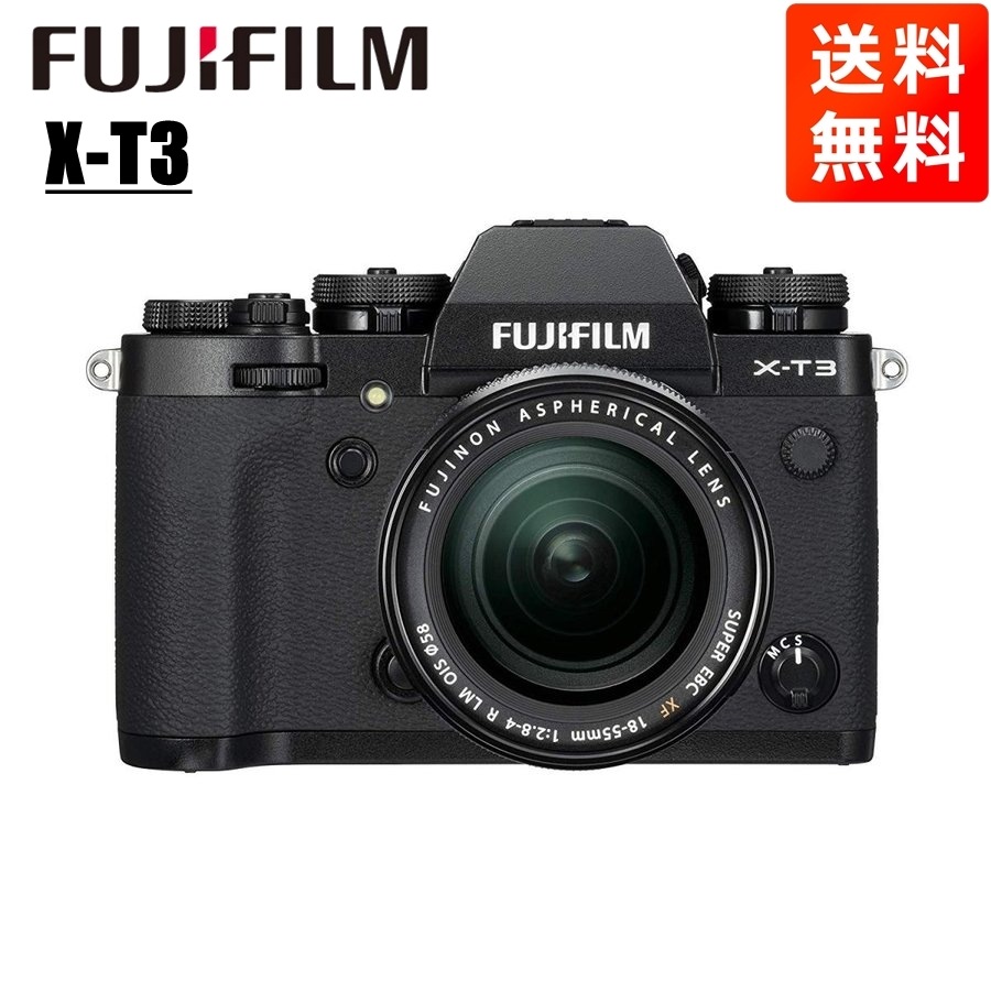 X-T3 18-55mm レンズキット ブラック ミラーレス一眼 カメラ 中古