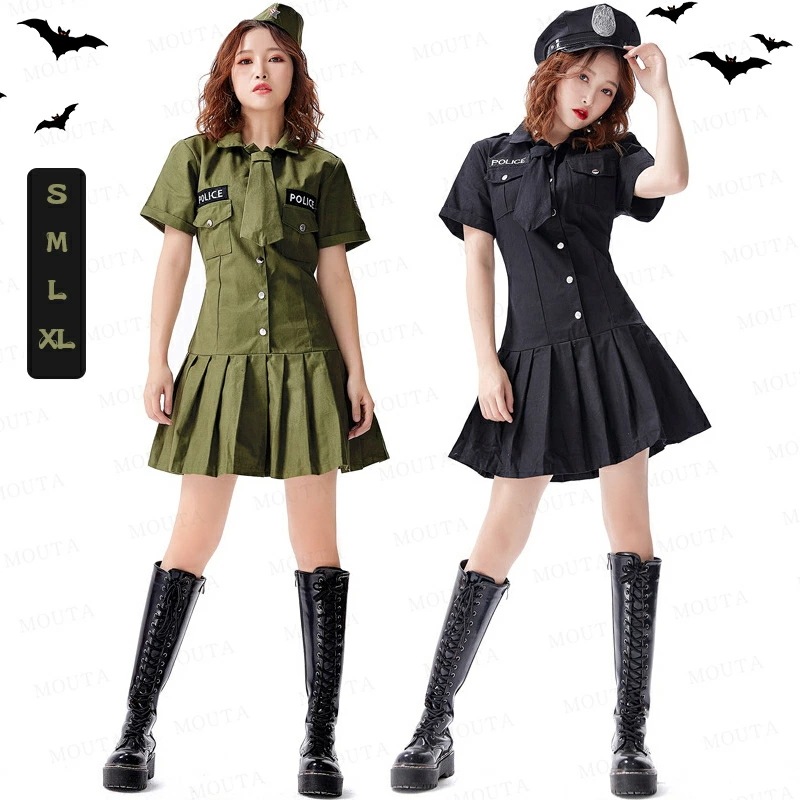 【夏セール！】ハロウィン コスプレ ポリス 仮装 大人 制服 衣装 ポリス 婦警さん 婦人警官 警官 女性用 警察 可愛い セクシー 警察官 ミニスカ 大人用 レディース 警察 警官 シャツ スカート