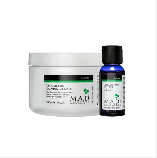 mad delicate skin calming gel mask 240g+booster serum 30ml