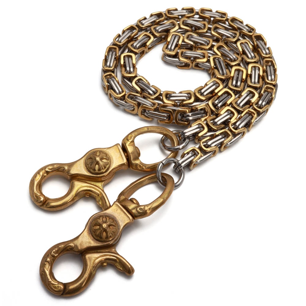 ステンレス ビザンチン ウォレットチェーン [wc048-n635-6mm-gs] 6,314円