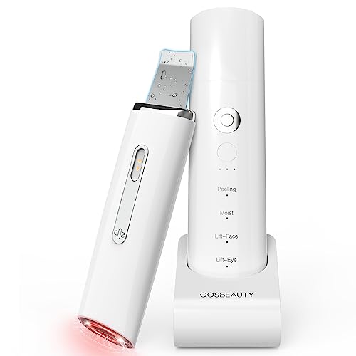 美顔器 COSBEAUTY ウォーターピーリング 防水 1台7役 ローリープラス 美顔器人気ランキング ems rf led 4万回/秒 超音波ピーリング 目元美顔器 毛穴洗浄 角質取り イオン導入