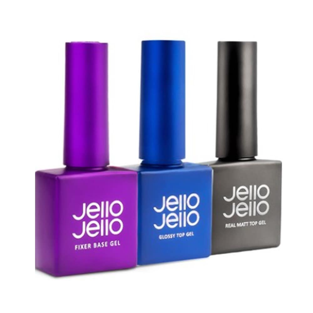 [ ネイル3種セット]フィクサーベースジェル + グロッシュトップジェルネイル +マットトップジェル