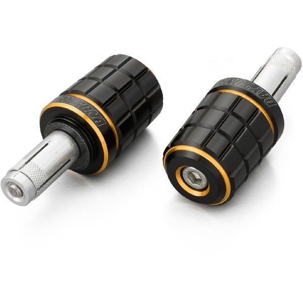 D37378 PREMIUM ZONE バーエンド スズキ / 汎用(ハンドル内径φ14-19) BRICK ゴールド