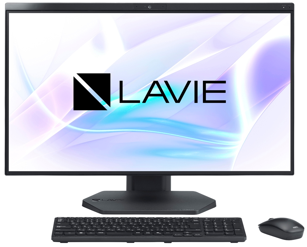 NECエヌイーシー 一体型デスクトップパソコン LAVIE A27(27型/Core i7 1355U/メモリ 16GB/SSD 512GB/DVD/Office)ファインブラック PCA2795