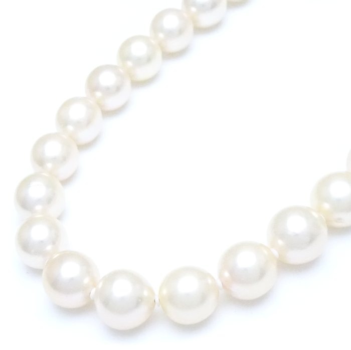 パール ネックレス 46.5cm あこや真珠7.8～8.3ミリ シルバー/74989【中古】