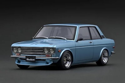ignitionモデル 1/18 Datsun Bluebird (510) Light Blue Metallic