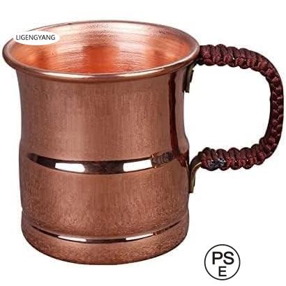【2025新品入荷】純粋な銅のマグカップ 厚い銅のティーカップ耐熱性 400ML/280ML 銅食器アクセサリー 飲料 ビール 水 アイスコーヒー 飲み物 純銅茶碗純粋な銅のマグカップ