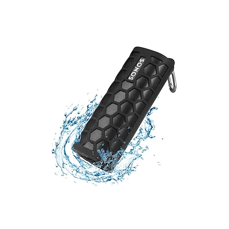 LEADGO Roam 専用ケースFor Sonos Roam Bluetoothスピーカー/USB Type-C充電/パッシブラジエーター搭載/ポータブル 用 用 ケース 旅行 バッグ (Blac