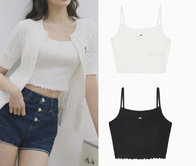 Rip Crop Tank Top (T32F1TTO19TWT2)