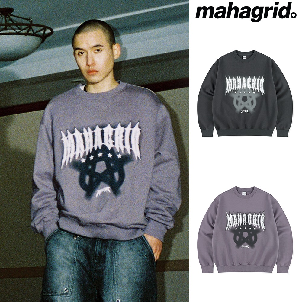 [mahagrid] STAR LOGO SWEATSHIRT