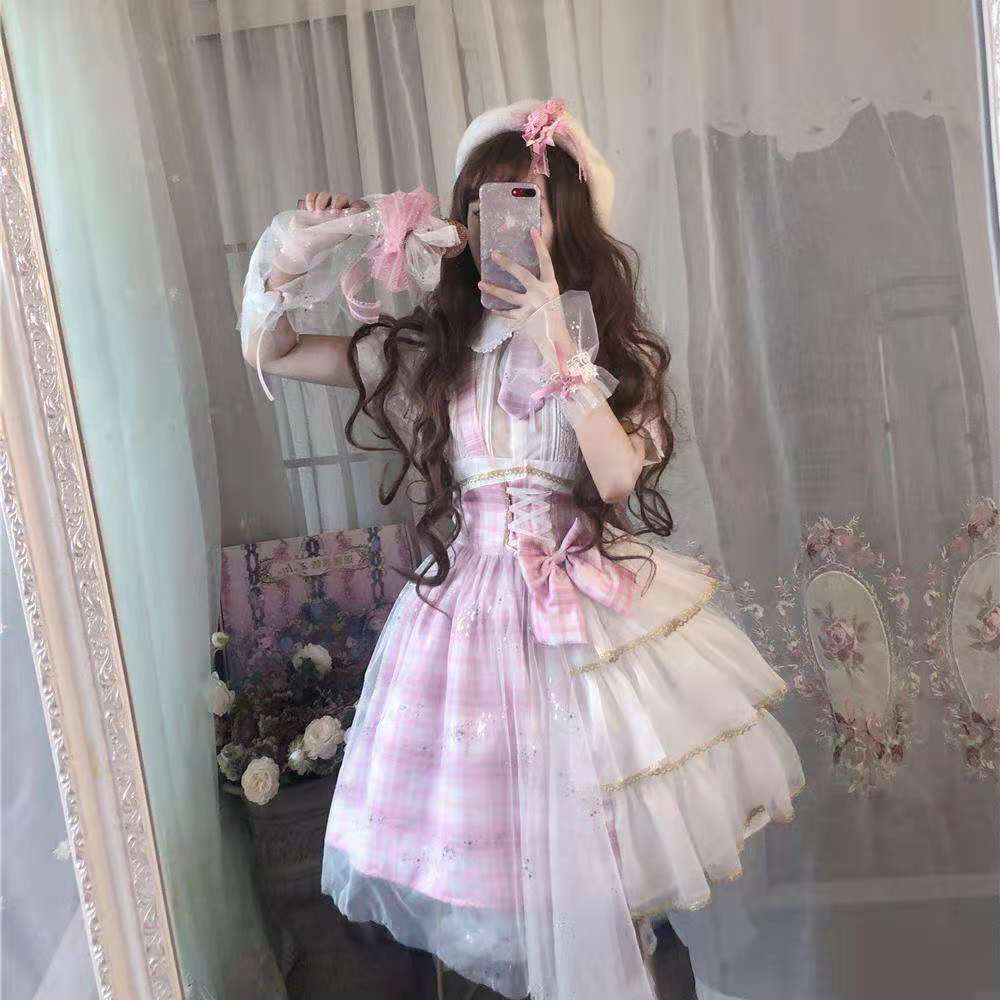 ロリータ さくらガール アイドル JK制服 サスペンダースカート ロリータスカート 4,949円