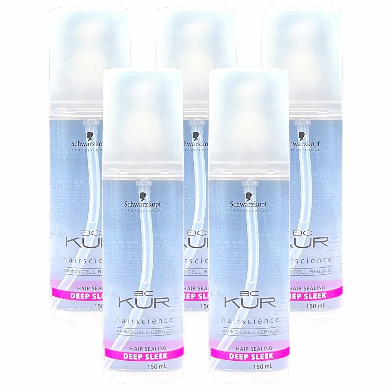 5個セット シュワルツコフ BCクア ディープ スリーク150ml トリートメント 洗い流さないトリートメント オイルトリートメント ダメージケア グレープシードオイル 広がる髪 保湿 髪の静電気を抑