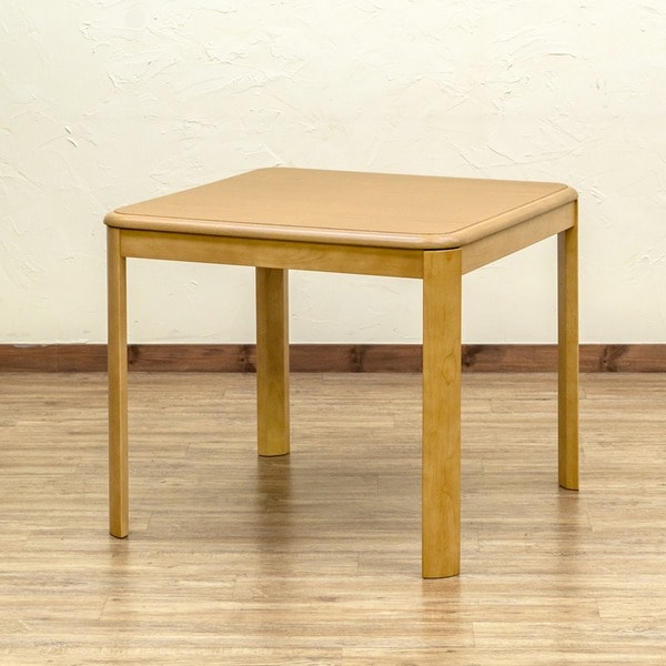 ダイニングコタツ 80x80cm正方形 手元コントローラー ナチュラル （NA） 組立品