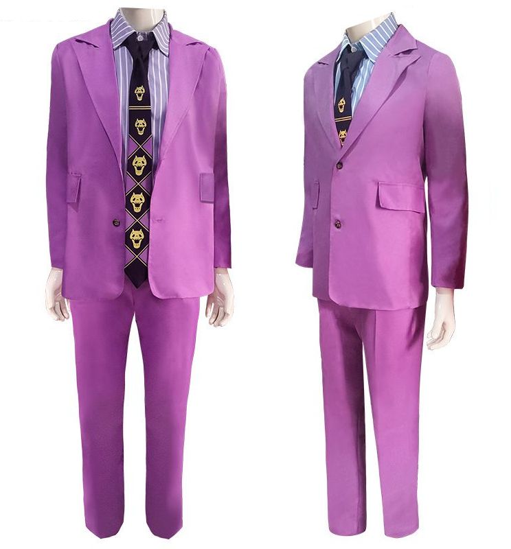ジョジョ（JOJO）の奇妙な冒険 風 吉良吉影 きらよしかげ コスチューム コスプレ衣装 4点セット サイズ S―XXL