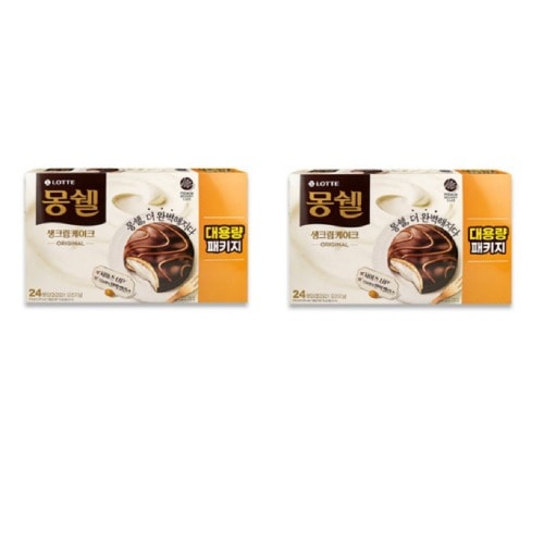 モンシェル生クリームオリジナル816gX2おいしいスナック韓国食品