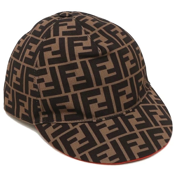 帽子 ベースボールキャップ 調整ストラップ FFロゴ ブラウン メンズ レディース FXQ498 F0HEZ CAPPELLO VISIERA FF TABACCO FRAGO