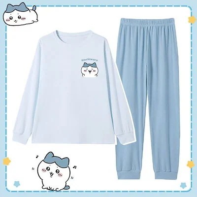 ちいかわ 秋冬の家服 ルームウェア 長袖 パジャマ 外出 家