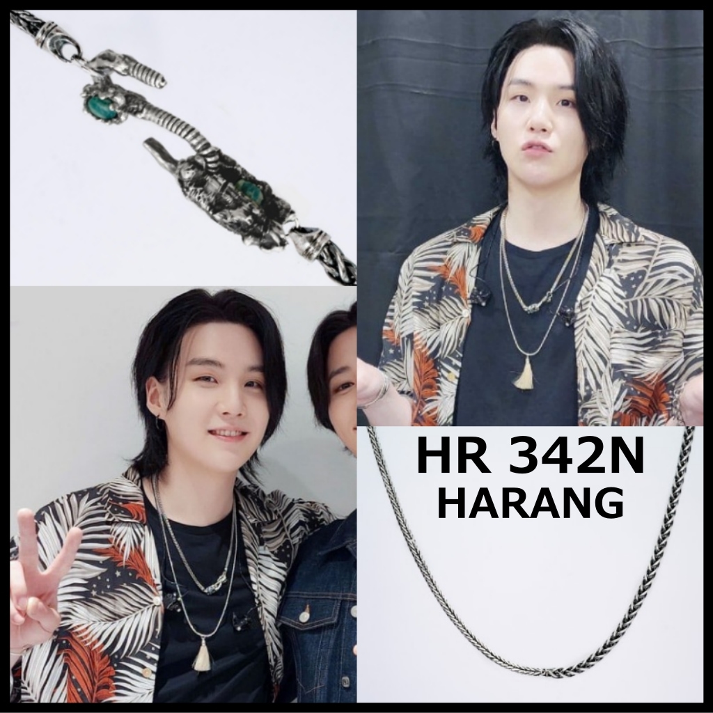 BTS SUGA着用 【HARANG】 HR 342N ネックレス HR342N HR 342 N Stone From Ocean [Amazonite] 天然原石ネックレス シルバーネックレス 44,880円