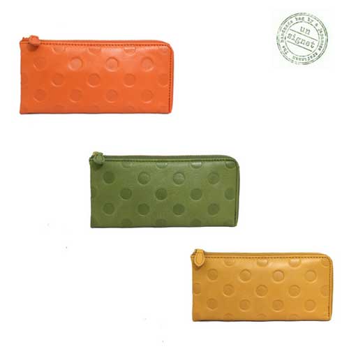 アンシグネット カウレザードット柄 長財布 55306 6744558 sri16