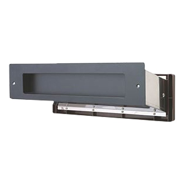 No.3000ポスト ヨコ型 内フタ付気密型 大壁 クリアー(0001-05912)