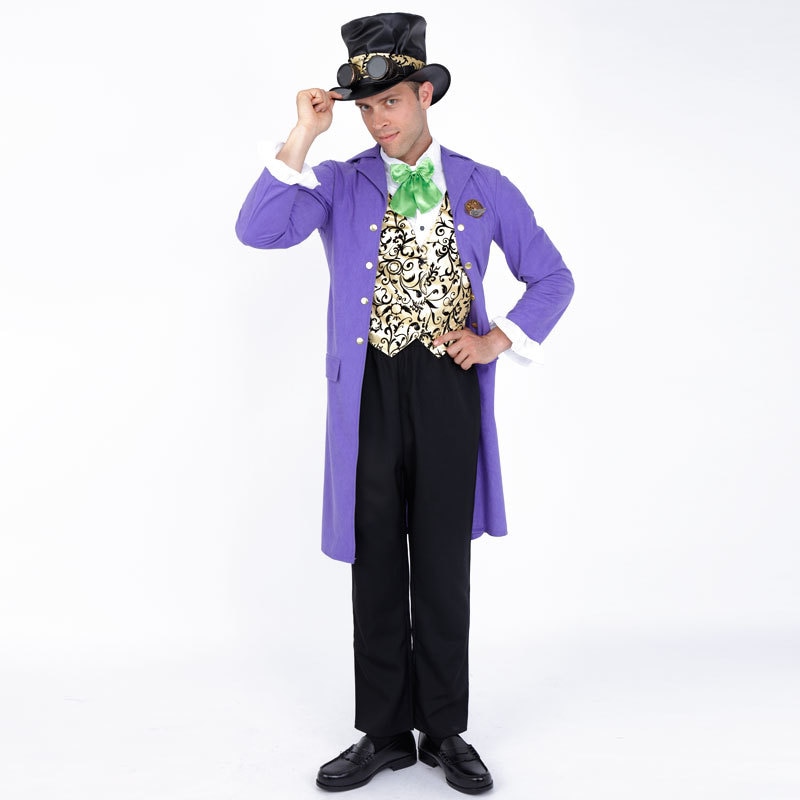 コスプレ 仮装 STEAM PUNK Hatter(ハッター) 【 コスプレ 衣装 ハロウィン 仮装 コスチューム 不思議の国のアリス グッズ 男性用 スチームパンク 余興 童話 メンズ 大人用 おと