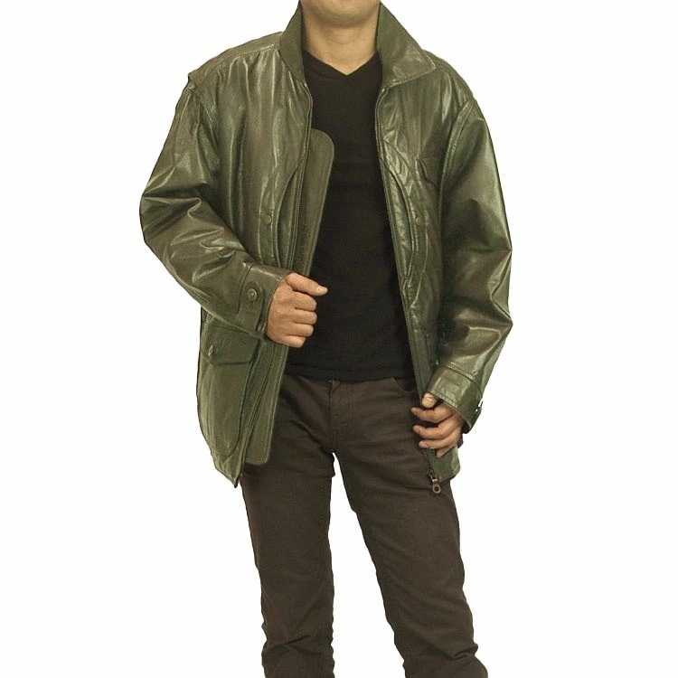 ゴートレザーブルゾンジャケット