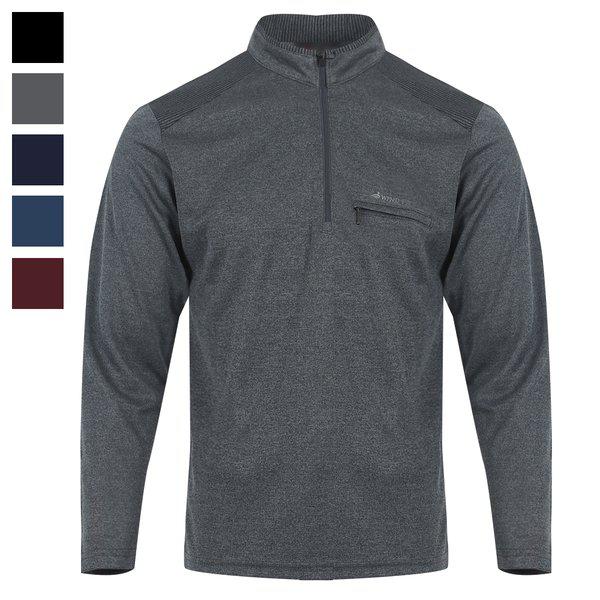 メンズ多用途四方スパン半ネック機能性Tシャツ DH-TSA-WD401-グレー