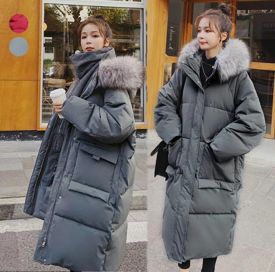 ダウンコート 防寒コート 防寒着 韓国風 中綿コート レディース 通勤 通学 ロングコート フード付き フェイクファー 可愛い 厚手 中綿ジャケット 黒 ダウンジャケット 大きいサイズ カジュアルコー