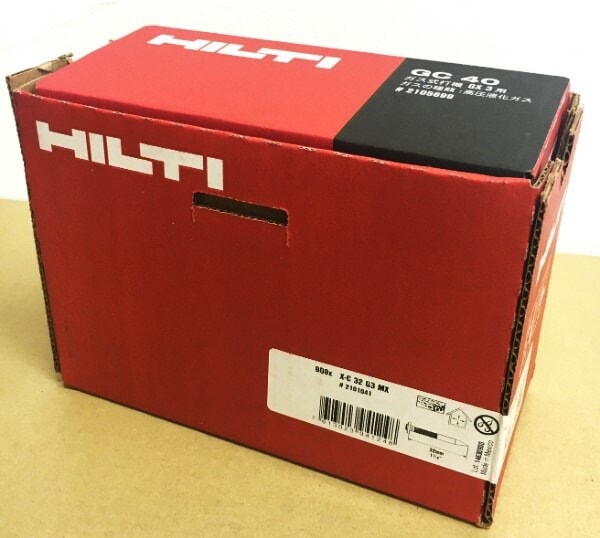HILTI ヒルティ GX3/120用 ガスピン X-C 32 G3 MX 900本 鋲打 GX3用ガス缶 GC40 付属