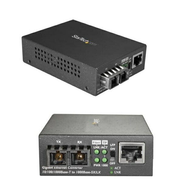 StarTech.com [MC MGBSCSM10] Gigabit対応光メディアコンバータ 10