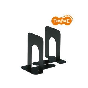 （まとめ）TANOSEE ブックエンド T型 中 ブラック 30組