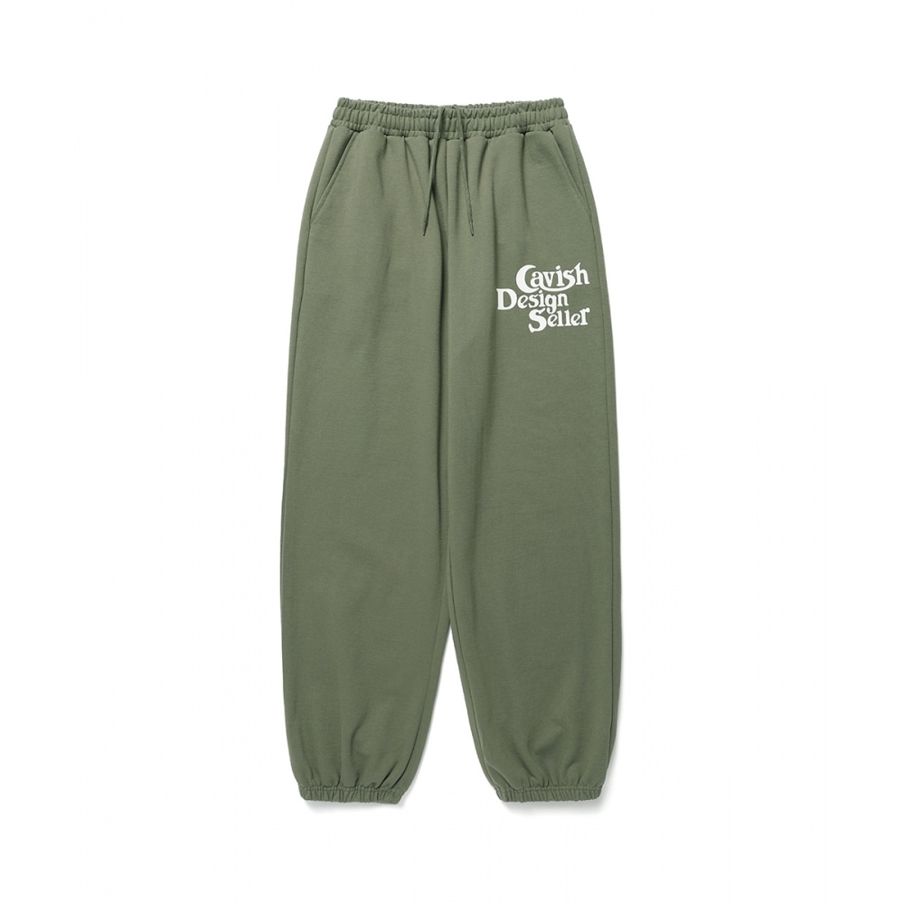 キャビッシュビッグセラーロゴスウェットパンツオリーブ (CV2DSUPA00A)