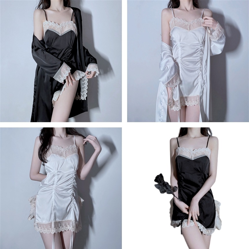 每日更新の大きいサイズの女装太った妹mmののレースの縁のストラップのパジャマのセクシーなパジャマのパジャマの家の服母の日