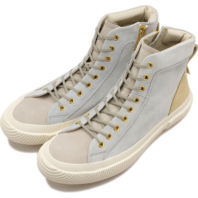 スニーカー [SP1808-236] SP-1808 レディース 日本製 ゴートスエード サイドジップ Ice ライトブルー