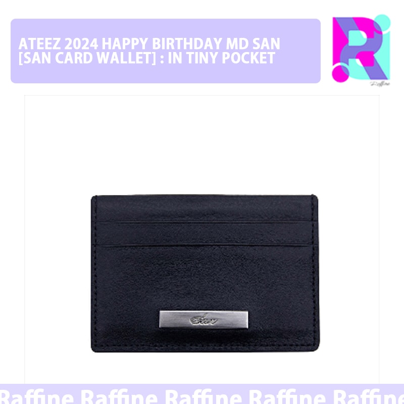 【[SAN CARD WALLET] : IN TINY POCKET】 ATEEZ 2024 HAPPY BIRTHDAY MD SAN