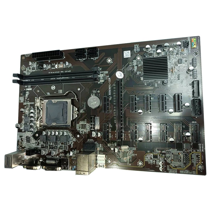 しいb250bコンピュータマザーボードb250 12 Pcieグラフィックスカードスロット1151インターフェイスddr4世代8p