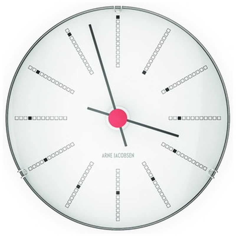 インテック　掛時計 Bankers Wall Clock 12cm white ARNE JACOBSEN(アルネ ヤコブセン)　AJ43688