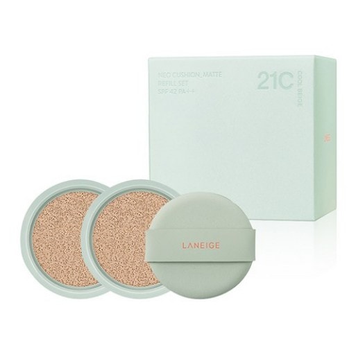 [正品] ネオ クッション パフ + マット詰め替え 15g x 2p セット [ 21C ]