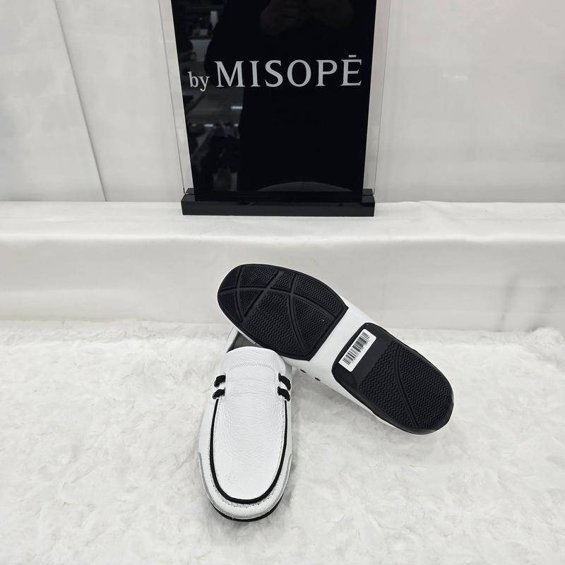 By 男性カジュアルコンフォートローファー 121HT837SH010 WHITE 4 JJ