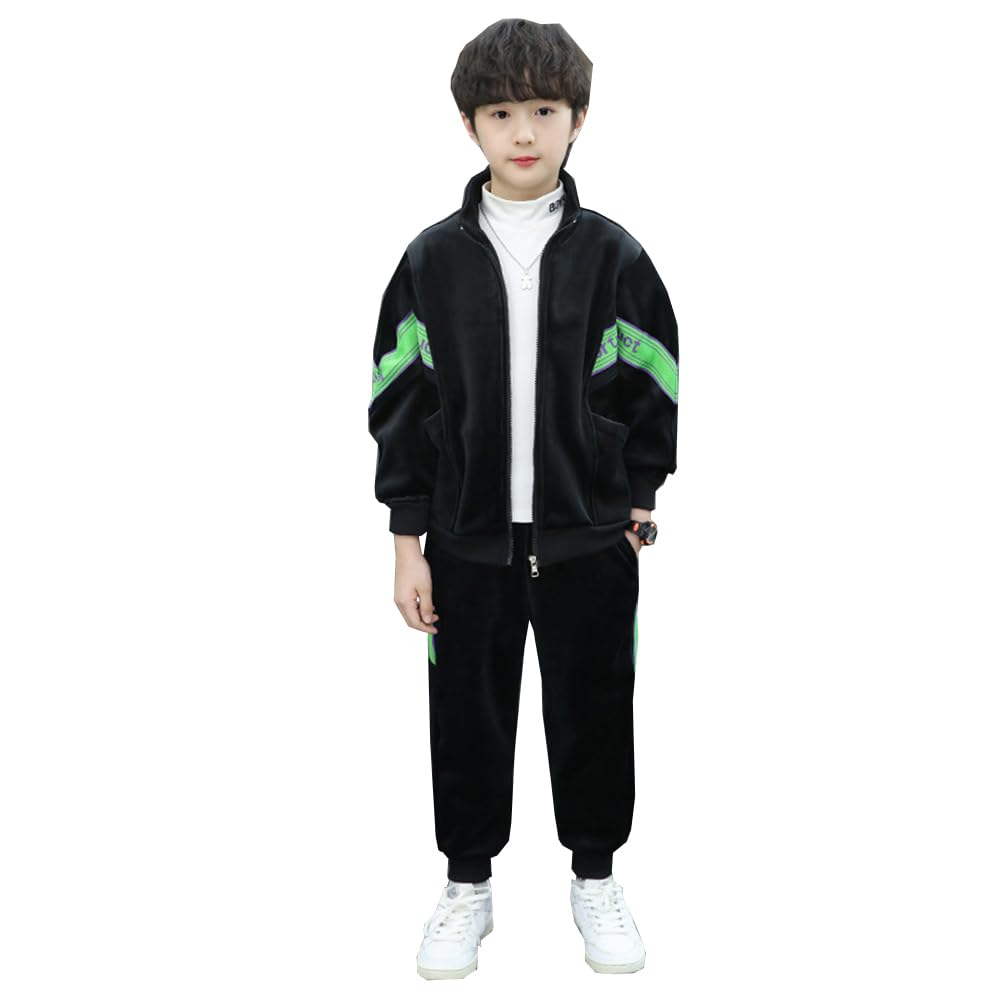 [2026新作-20]子供服 上下 裏起毛 ジャージ 上下セット キッズ セットアップ 男の子 パーカー スポーツウェア 長袖 コート ロング パンツ 2点セット