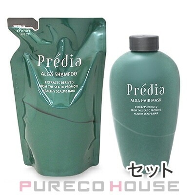 コーセー プレディア アルゲ シャンプー カラーケア (ノンシリコーン シャンプー) 500ml レフィル + ヘアマスク カラーケア (ヘアトリートメント) 630g レフィル 【セット】