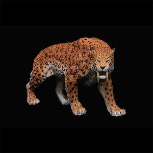 REBOR 1:111 マカイロドゥス STRAY CAT 剣歯虎 スタチュー 樹脂 模型 絶滅動物 古生物 リアル フィギュア プラモデル 大人 おもちゃ オブジェ 完成品 26.5cm級 ２つの