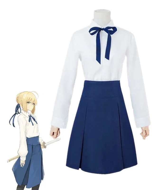 Fatestay night Saber セイバー コスプレ衣装 日常服 イベント仮装